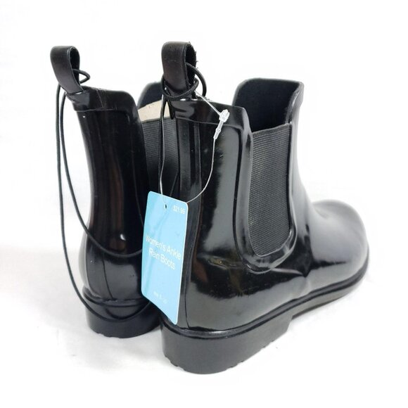 Chelsea Rain Boots Women's Size Large 9-10 Black - Picture 6 of 7